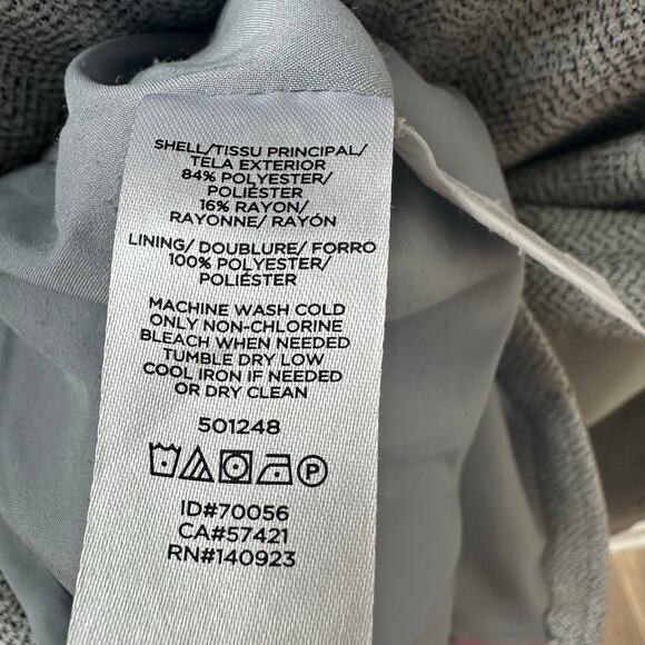 Loft Gray Herringbone Blazer Jacket Women’s Size 6 - Picture 6 of 6